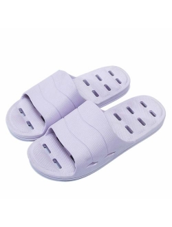 Shower Sandal Slippers with Drainage Holes Quick Drying Bathroom Slippers Gym Slippers Soft Sole Open Toe House Slippers for Men and Women