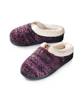 Pupeez Girls Knitted Fleece Lined Clog Slippers