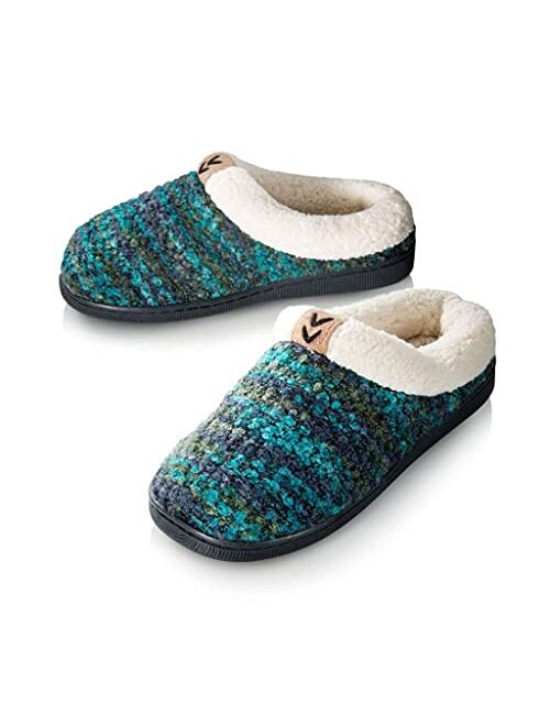 Pupeez Girls Knitted Fleece Lined Clog Slippers