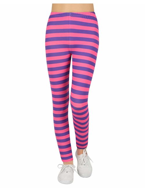 HDE Girl's Ultra Soft Leggings with Print Designs Full Ankle Length Comfy Pants