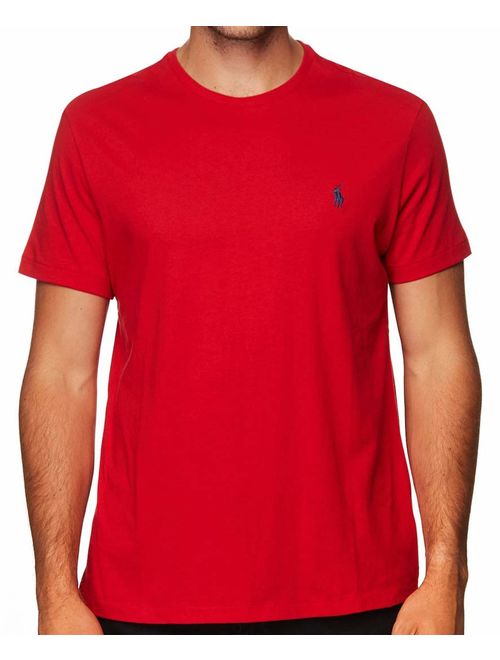 Polo Ralph Lauren Men's Cotton Solid Pony Logo Crew Neck T-Shirt