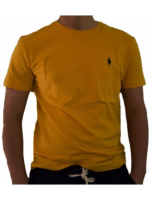 Polo Ralph Lauren Men's Cotton Solid Pony Logo Crew Neck T-Shirt