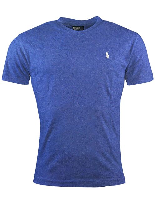 Polo Ralph Lauren Men's Cotton Solid Pony Logo Crew Neck T-Shirt