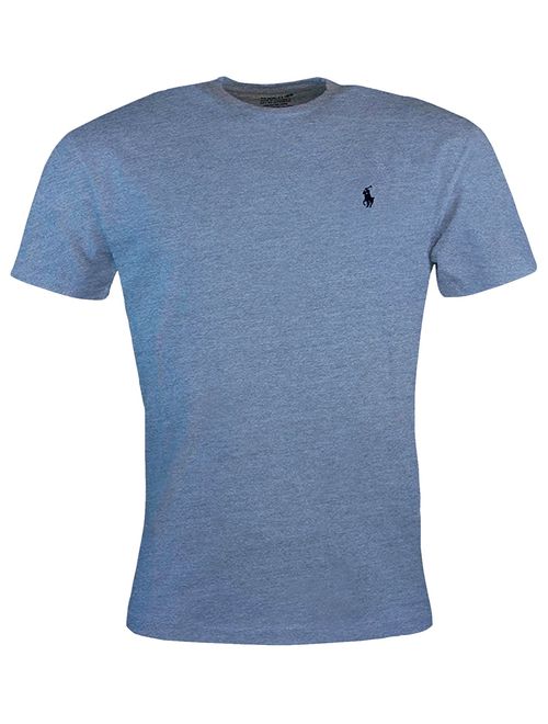 Polo Ralph Lauren Men's Cotton Solid Pony Logo Crew Neck T-Shirt