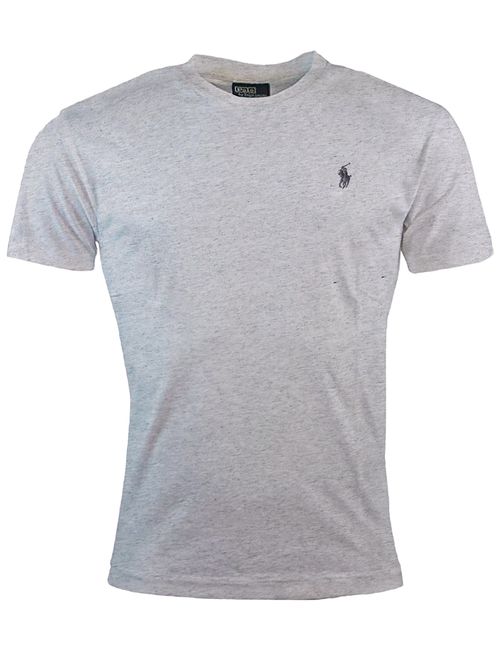 Polo Ralph Lauren Men's Cotton Solid Pony Logo Crew Neck T-Shirt