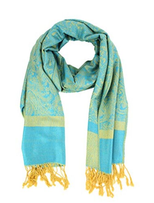 Paskmlna Paisley Jacquard Pashmina Shawl Wrap Scarf Stole