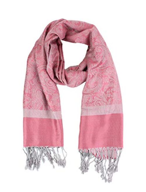 Paskmlna Paisley Jacquard Pashmina Shawl Wrap Scarf Stole