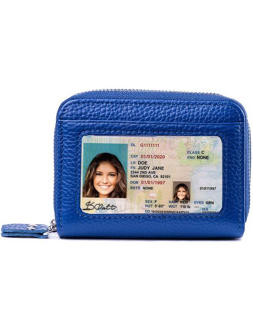 RFID Blocking Leather Wallet for Women,Excellent Women's Genuine Leather Credit Card Holder