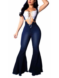 Bell Bottom Jeans for Women Ripped High Waisted Classic Flared Pants