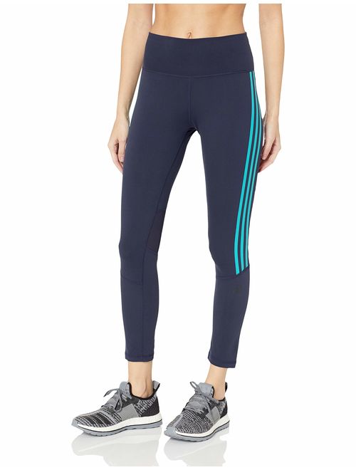 adidas Women's Believe This High Rise 7/8 Length 3-Stripes Tights