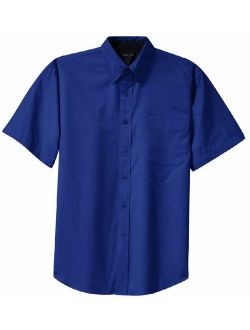 Joe's USA Men's Short Sleeve Wrinkle Resistant Easy Care Shirts in 32 Colors. Sizes XS-6XL