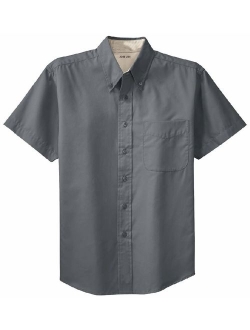 Joe's USA Men's Short Sleeve Wrinkle Resistant Easy Care Shirts in 32 Colors. Sizes XS-6XL