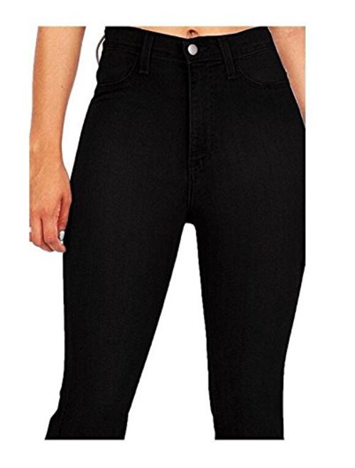 GALMINT Women's Fashion High Waisted Wide Leg Bootcut Slim Denim Flare Bellbottom Jeans