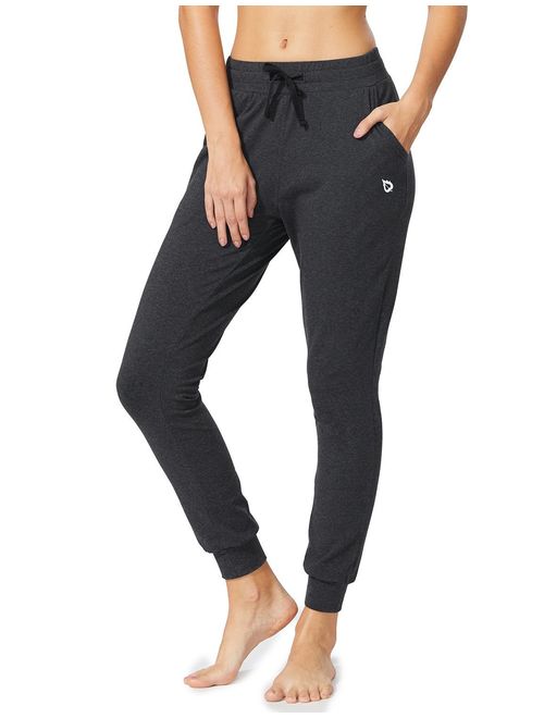 BALEAF Women's Active Yoga Sweatpants Workout Joggers Pants Cotton Lounge Sweat Pants with Pockets