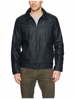 Men's Classic Faux Leather Jacket