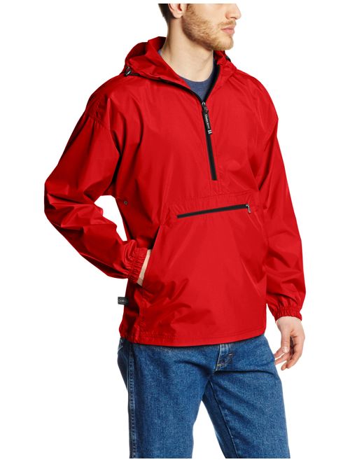 Charles River Apparel Pack-N-Go Wind & Water-Resistant Pullover (Reg/Ext Sizes)