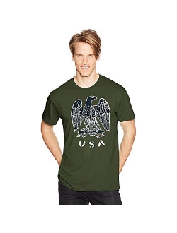 Men's Cotton Solid Graphic T-Shirt - Americana Collection