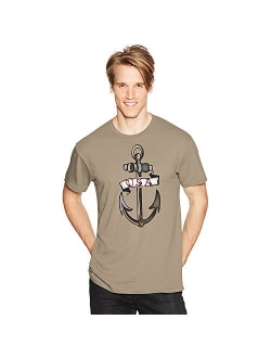 Men's Cotton Solid Graphic T-Shirt - Americana Collection