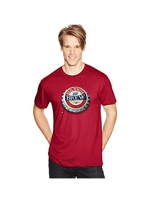 Hanes Men's Cotton Solid Graphic T-Shirt - Americana Collection