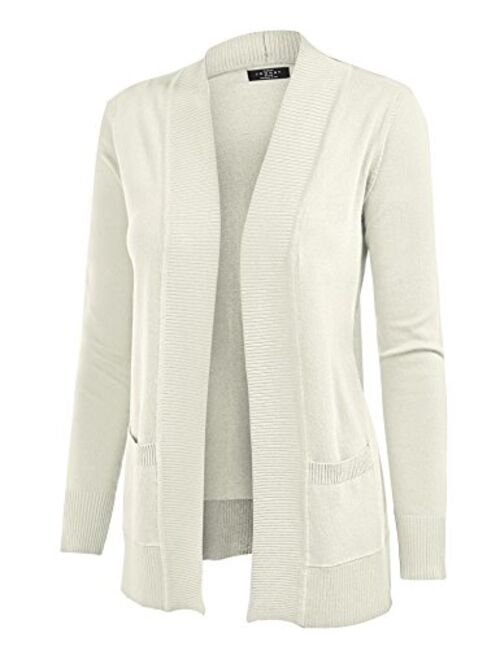Made by Johnny MBJ Womens Open Front Draped Knit Shawl Cardigan