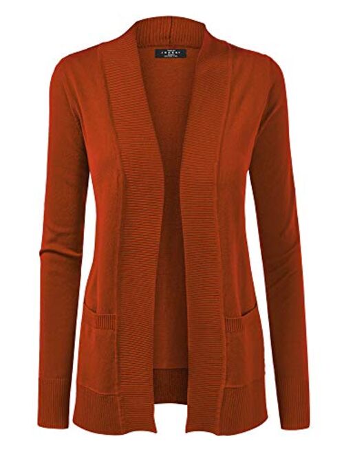 Made by Johnny MBJ Womens Open Front Draped Knit Shawl Cardigan