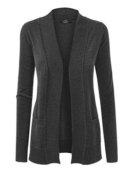 Made by Johnny MBJ Womens Open Front Draped Knit Shawl Cardigan