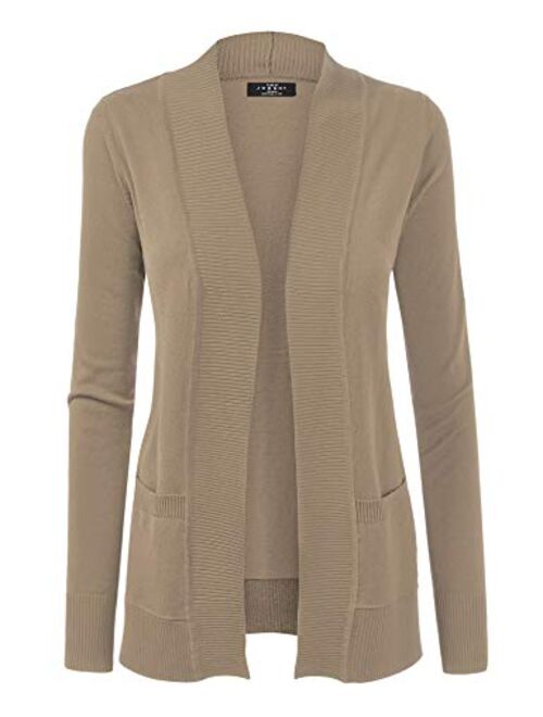 Made by Johnny MBJ Womens Open Front Draped Knit Shawl Cardigan