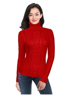 v28 Women Polo Neck Knit Stretchable Elasticity Long Slim Sweater