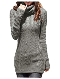 v28 Women Polo Neck Knit Stretchable Elasticity Long Slim Sweater