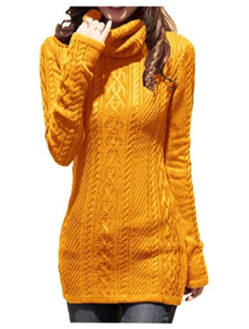 v28 Women Polo Neck Knit Stretchable Elasticity Long Slim Sweater