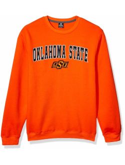 Top of the World NCAA Mens Crewneck Sweatshirt Applique Team Color Arch