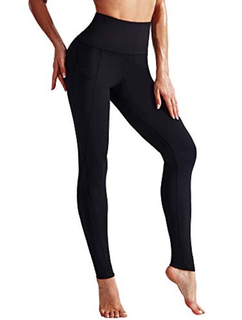 Neleus High Waist Running Workout Leggings for Yoga with Pockets