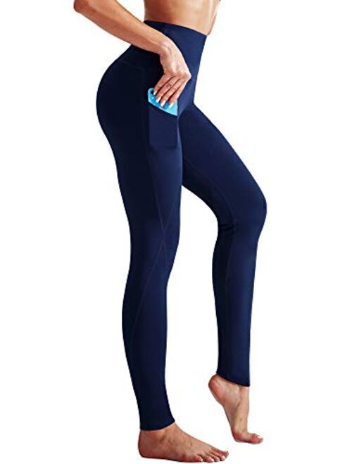 Neleus High Waist Running Workout Leggings for Yoga with Pockets