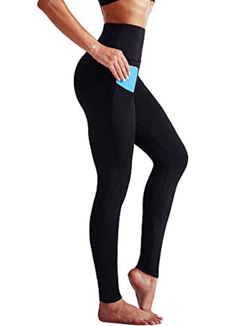 Neleus High Waist Running Workout Leggings for Yoga with Pockets