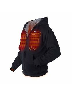 Venture Heat Heated Hoodie with Battery Pack - Electric Sweater Jacket for Men Women, Thick Fleece, Transit 2.0