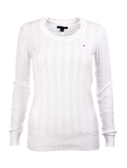 tommy hilfiger cable knit sweater womens