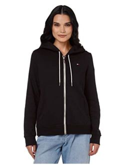 Zip-up Hoodie Classic Sweatshirt for Women with Drawstrings and Hood