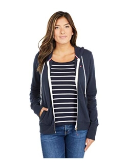 Zip-up Hoodie Classic Sweatshirt for Women with Drawstrings and Hood