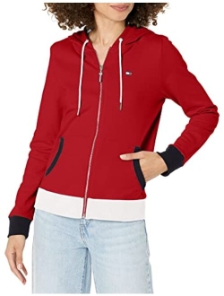 Zip-up Hoodie Classic Sweatshirt for Women with Drawstrings and Hood