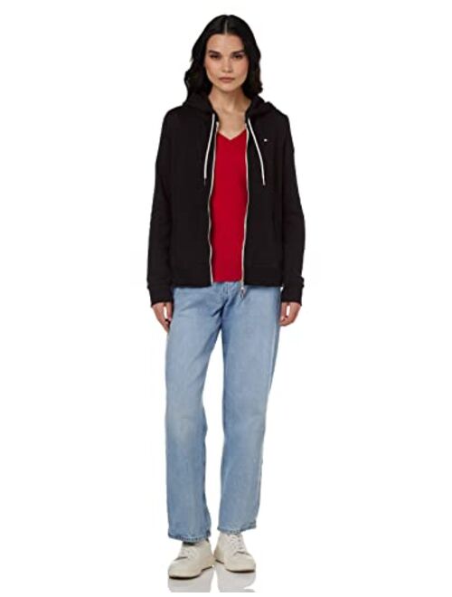 Tommy Hilfiger Zip-up Hoodie Classic Sweatshirt for Women with Drawstrings and Hood