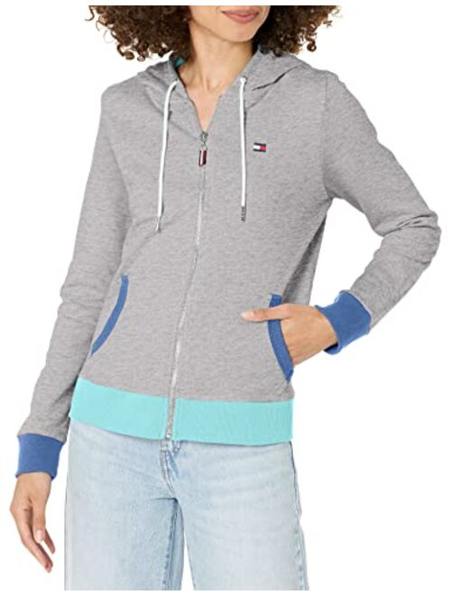 Tommy Hilfiger Zip-up Hoodie Classic Sweatshirt for Women with Drawstrings and Hood