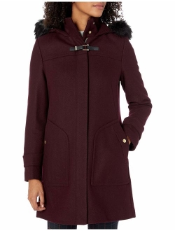 Women's Wool Twill Long Duffel Coat