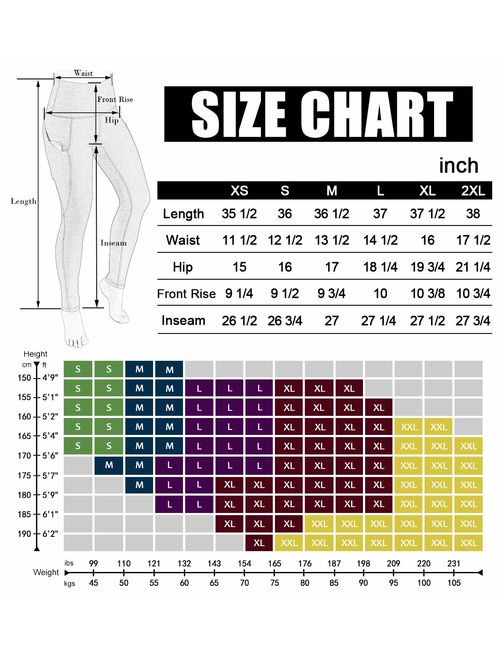 ODODOS Women's High Waisted Pattern Leggings, Tummy Control, Workout Yoga Pants with Pockets