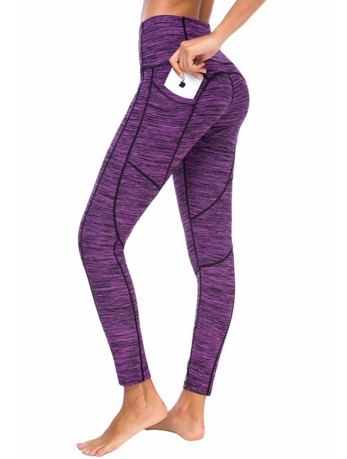 Sugar Pocket Women's Workout Leggings Running Tights Yoga Pants