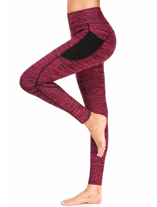 Sugar Pocket Women's Workout Leggings Running Tights Yoga Pants