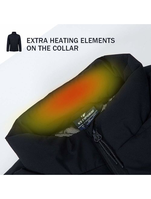 Heated Jacket for Men Lightweight Winter Coat Washable Clothing-Battery Not Included