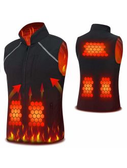 Vinmori USB Heated Vest, 5 Heating Panels Washable Heating Clothing (No Battery)