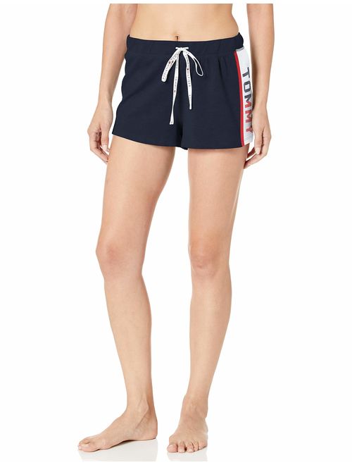 Tommy Hilfiger Women's Retro Style Lounge Short Bottom with Hilfiger Logo Waistband