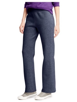 Women's Fleece Pant Open Leg Sweatpants, Regular S - 2XL