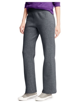 Women's Fleece Pant Open Leg Sweatpants, Regular S - 2XL